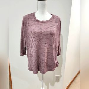 Bobeau Pink 3/4 sleep top